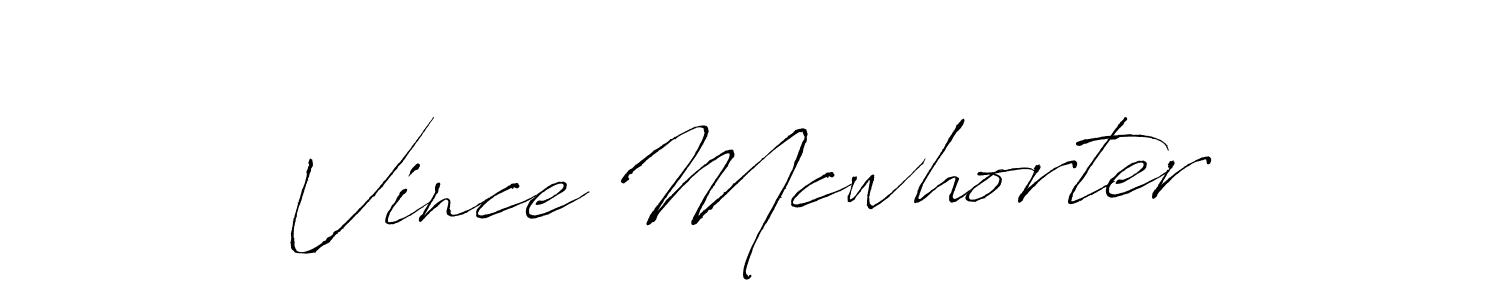 You should practise on your own different ways (Antro_Vectra) to write your name (Vince Mcwhorter) in signature. don't let someone else do it for you. Vince Mcwhorter signature style 6 images and pictures png
