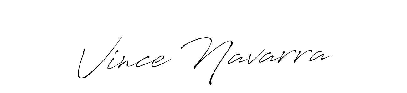 Antro_Vectra is a professional signature style that is perfect for those who want to add a touch of class to their signature. It is also a great choice for those who want to make their signature more unique. Get Vince Navarra name to fancy signature for free. Vince Navarra signature style 6 images and pictures png