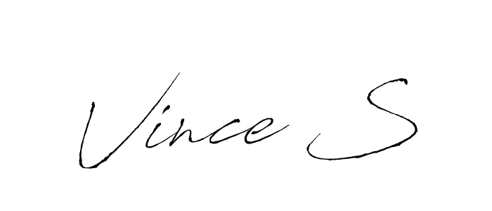 Also we have Vince S name is the best signature style. Create professional handwritten signature collection using Antro_Vectra autograph style. Vince S signature style 6 images and pictures png