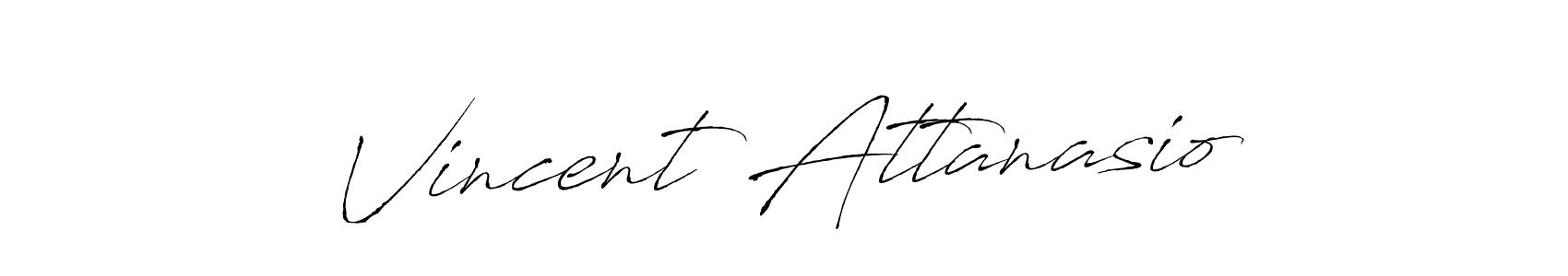 You should practise on your own different ways (Antro_Vectra) to write your name (Vincent Attanasio) in signature. don't let someone else do it for you. Vincent Attanasio signature style 6 images and pictures png