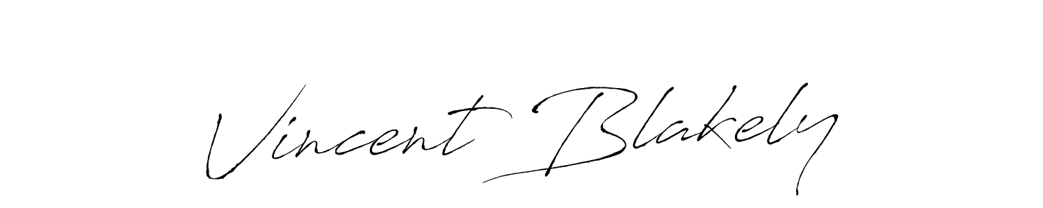 How to make Vincent Blakely name signature. Use Antro_Vectra style for creating short signs online. This is the latest handwritten sign. Vincent Blakely signature style 6 images and pictures png