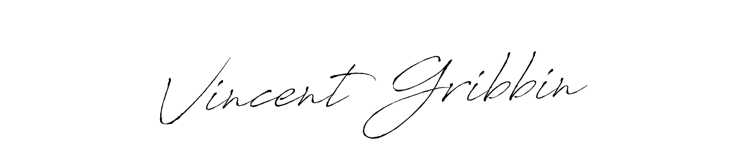 Design your own signature with our free online signature maker. With this signature software, you can create a handwritten (Antro_Vectra) signature for name Vincent Gribbin. Vincent Gribbin signature style 6 images and pictures png