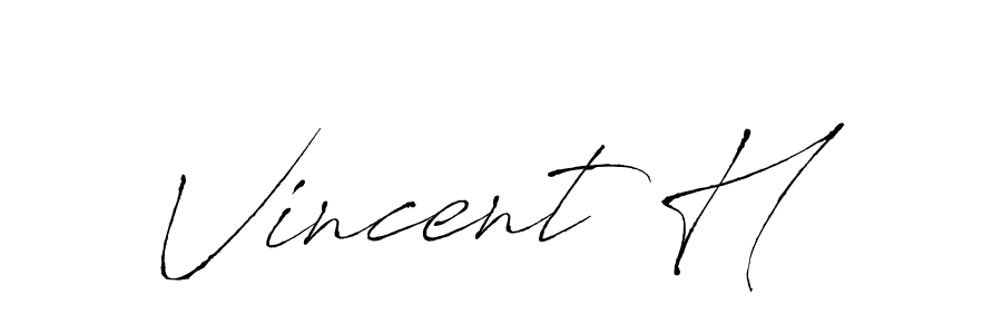 It looks lik you need a new signature style for name Vincent H. Design unique handwritten (Antro_Vectra) signature with our free signature maker in just a few clicks. Vincent H signature style 6 images and pictures png