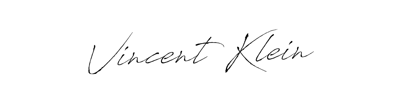 Design your own signature with our free online signature maker. With this signature software, you can create a handwritten (Antro_Vectra) signature for name Vincent Klein. Vincent Klein signature style 6 images and pictures png