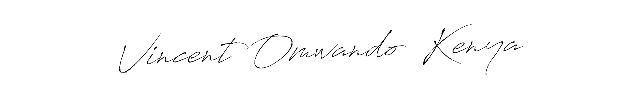 How to make Vincent Omwando  Kenya signature? Antro_Vectra is a professional autograph style. Create handwritten signature for Vincent Omwando  Kenya name. Vincent Omwando  Kenya signature style 6 images and pictures png