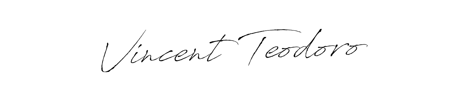 Make a short Vincent Teodoro signature style. Manage your documents anywhere anytime using Antro_Vectra. Create and add eSignatures, submit forms, share and send files easily. Vincent Teodoro signature style 6 images and pictures png