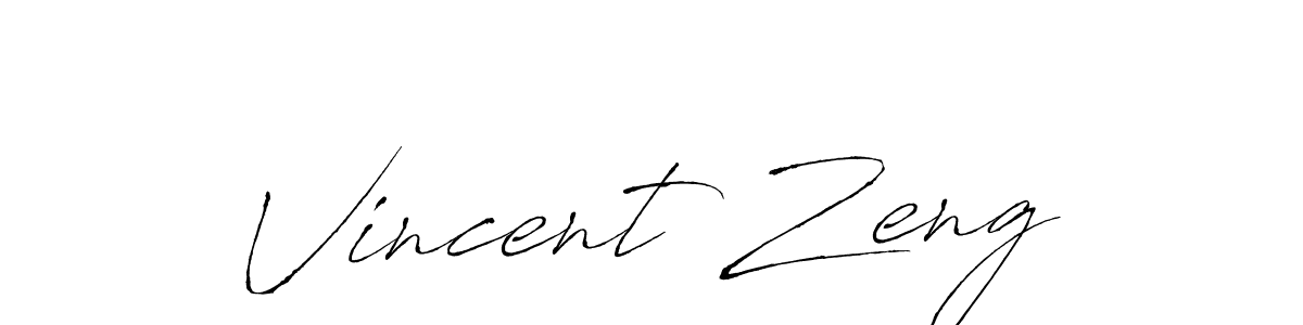 You should practise on your own different ways (Antro_Vectra) to write your name (Vincent Zeng) in signature. don't let someone else do it for you. Vincent Zeng signature style 6 images and pictures png