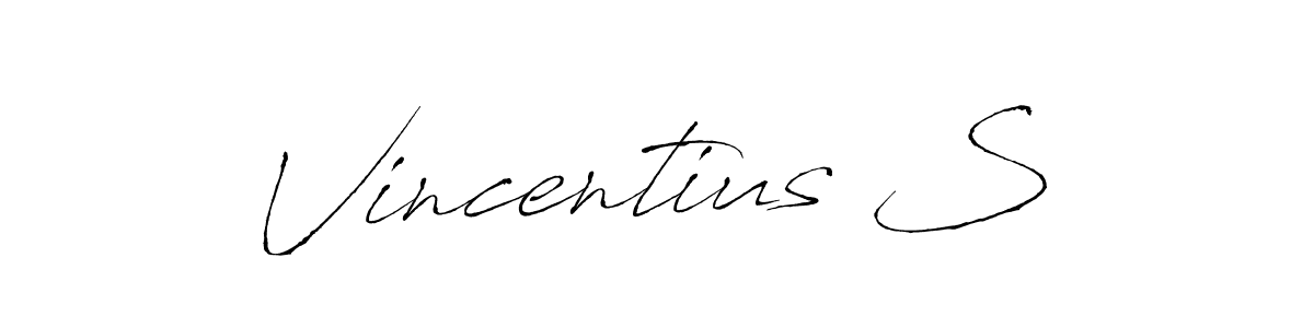 Make a beautiful signature design for name Vincentius S. Use this online signature maker to create a handwritten signature for free. Vincentius S signature style 6 images and pictures png
