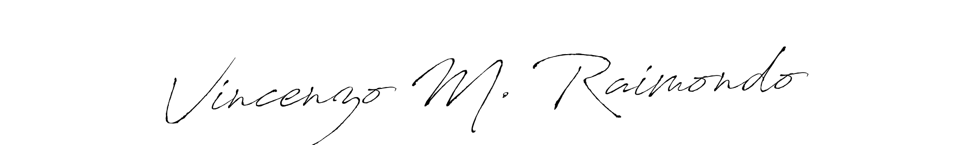 How to make Vincenzo M. Raimondo signature? Antro_Vectra is a professional autograph style. Create handwritten signature for Vincenzo M. Raimondo name. Vincenzo M. Raimondo signature style 6 images and pictures png