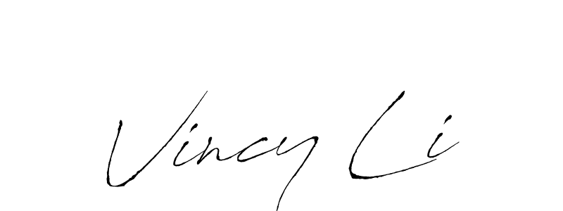 Also we have Vincy Li name is the best signature style. Create professional handwritten signature collection using Antro_Vectra autograph style. Vincy Li signature style 6 images and pictures png