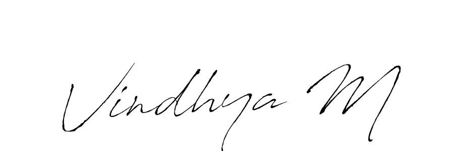 Best and Professional Signature Style for Vindhya M. Antro_Vectra Best Signature Style Collection. Vindhya M signature style 6 images and pictures png