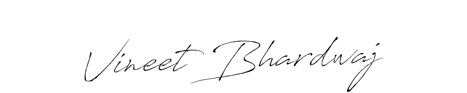 How to make Vineet Bhardwaj signature? Antro_Vectra is a professional autograph style. Create handwritten signature for Vineet Bhardwaj name. Vineet Bhardwaj signature style 6 images and pictures png