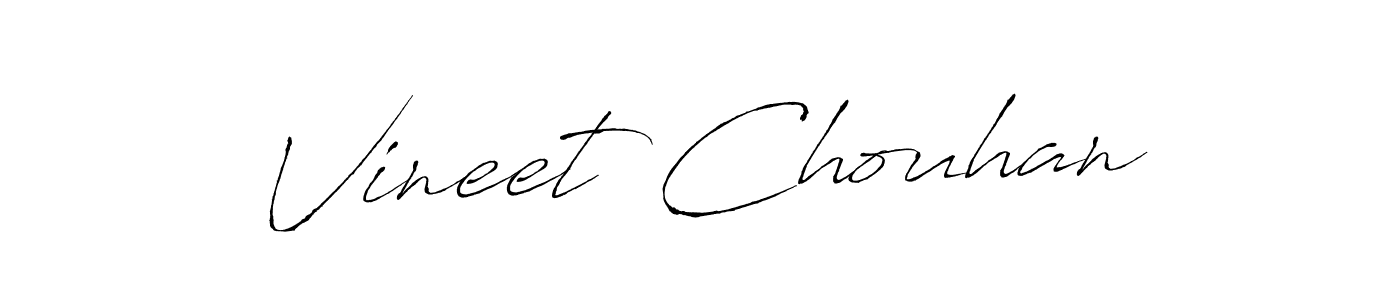Design your own signature with our free online signature maker. With this signature software, you can create a handwritten (Antro_Vectra) signature for name Vineet Chouhan. Vineet Chouhan signature style 6 images and pictures png