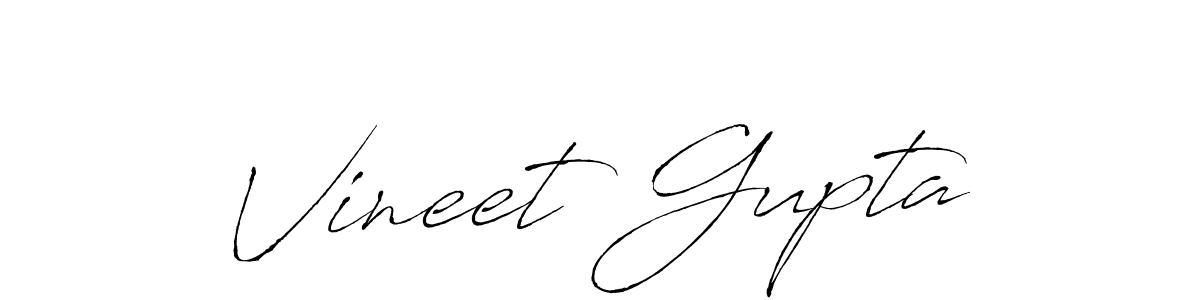 Make a beautiful signature design for name Vineet Gupta. With this signature (Antro_Vectra) style, you can create a handwritten signature for free. Vineet Gupta signature style 6 images and pictures png