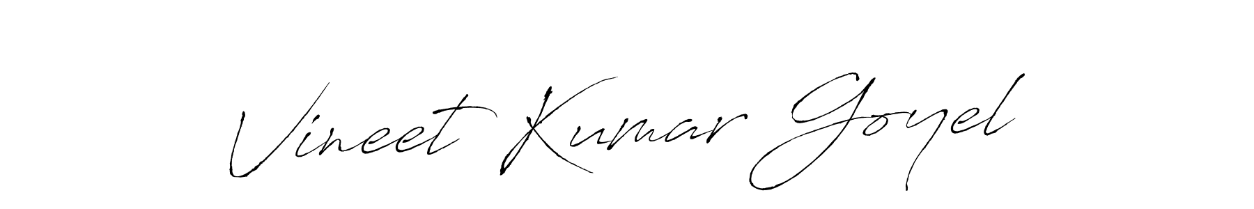 How to make Vineet Kumar Goyel signature? Antro_Vectra is a professional autograph style. Create handwritten signature for Vineet Kumar Goyel name. Vineet Kumar Goyel signature style 6 images and pictures png