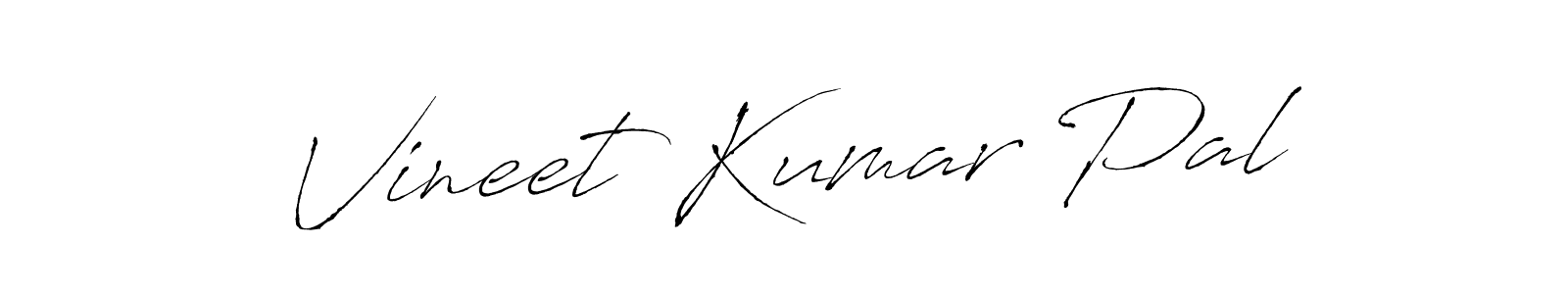 Design your own signature with our free online signature maker. With this signature software, you can create a handwritten (Antro_Vectra) signature for name Vineet Kumar Pal. Vineet Kumar Pal signature style 6 images and pictures png