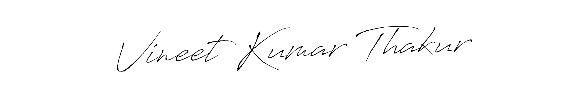 Create a beautiful signature design for name Vineet Kumar Thakur. With this signature (Antro_Vectra) fonts, you can make a handwritten signature for free. Vineet Kumar Thakur signature style 6 images and pictures png