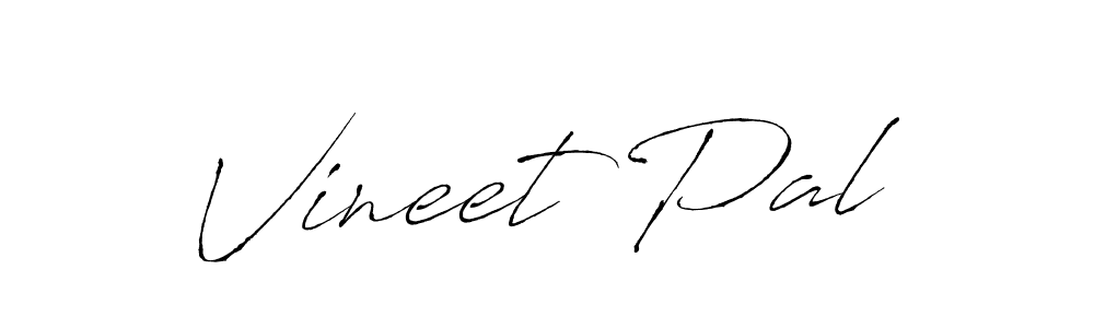 Make a beautiful signature design for name Vineet Pal. With this signature (Antro_Vectra) style, you can create a handwritten signature for free. Vineet Pal signature style 6 images and pictures png