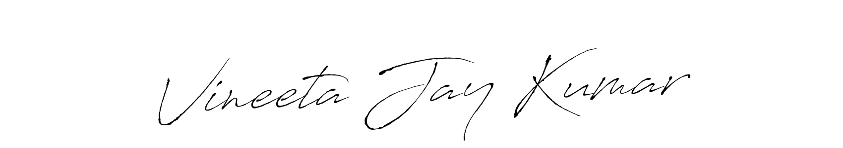 How to make Vineeta Jay Kumar signature? Antro_Vectra is a professional autograph style. Create handwritten signature for Vineeta Jay Kumar name. Vineeta Jay Kumar signature style 6 images and pictures png