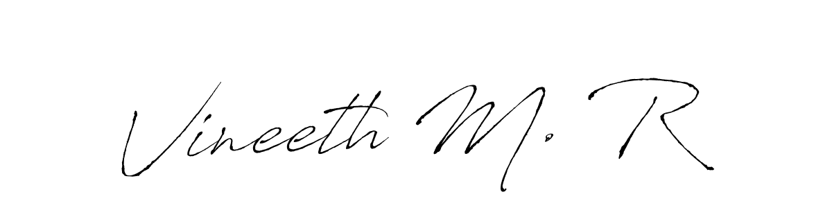 How to Draw Vineeth M. R signature style? Antro_Vectra is a latest design signature styles for name Vineeth M. R. Vineeth M. R signature style 6 images and pictures png