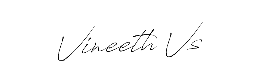 Vineeth Vs stylish signature style. Best Handwritten Sign (Antro_Vectra) for my name. Handwritten Signature Collection Ideas for my name Vineeth Vs. Vineeth Vs signature style 6 images and pictures png