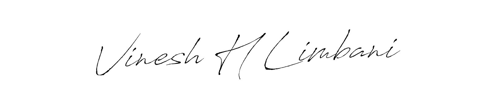 Also You can easily find your signature by using the search form. We will create Vinesh H Limbani name handwritten signature images for you free of cost using Antro_Vectra sign style. Vinesh H Limbani signature style 6 images and pictures png