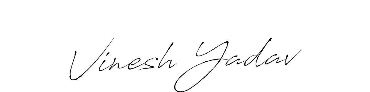 Also we have Vinesh Yadav name is the best signature style. Create professional handwritten signature collection using Antro_Vectra autograph style. Vinesh Yadav signature style 6 images and pictures png