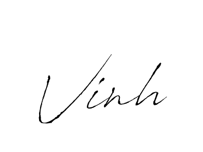 You should practise on your own different ways (Antro_Vectra) to write your name (Vinh) in signature. don't let someone else do it for you. Vinh signature style 6 images and pictures png