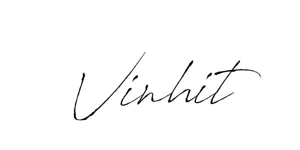 You should practise on your own different ways (Antro_Vectra) to write your name (Vinhit) in signature. don't let someone else do it for you. Vinhit signature style 6 images and pictures png