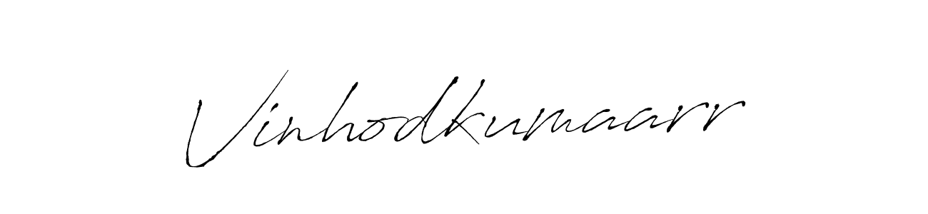 Create a beautiful signature design for name Vinhodkumaarr. With this signature (Antro_Vectra) fonts, you can make a handwritten signature for free. Vinhodkumaarr signature style 6 images and pictures png