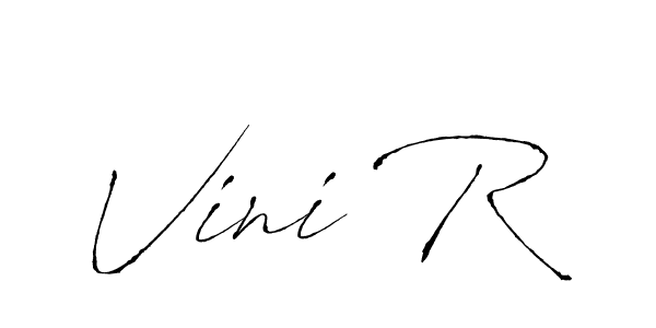 You can use this online signature creator to create a handwritten signature for the name Vini R. This is the best online autograph maker. Vini R signature style 6 images and pictures png