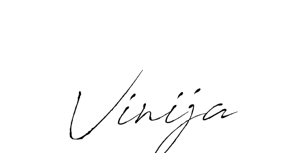 How to make Vinija name signature. Use Antro_Vectra style for creating short signs online. This is the latest handwritten sign. Vinija signature style 6 images and pictures png