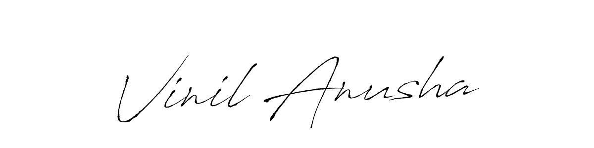 Once you've used our free online signature maker to create your best signature Antro_Vectra style, it's time to enjoy all of the benefits that Vinil Anusha name signing documents. Vinil Anusha signature style 6 images and pictures png