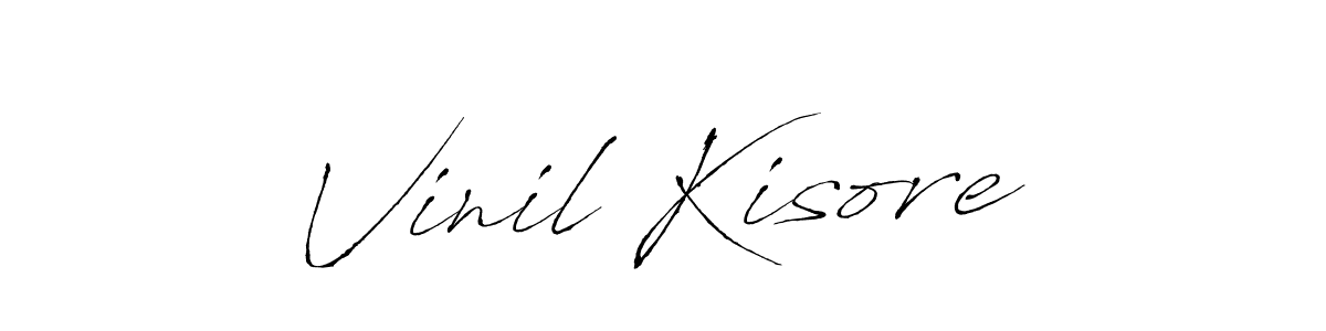 Also we have Vinil Kisore name is the best signature style. Create professional handwritten signature collection using Antro_Vectra autograph style. Vinil Kisore signature style 6 images and pictures png