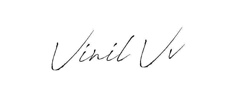 How to make Vinil Vv signature? Antro_Vectra is a professional autograph style. Create handwritten signature for Vinil Vv name. Vinil Vv signature style 6 images and pictures png