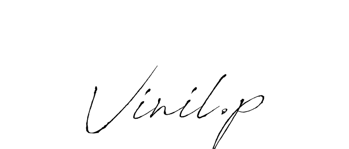 Make a beautiful signature design for name Vinil.p. Use this online signature maker to create a handwritten signature for free. Vinil.p signature style 6 images and pictures png