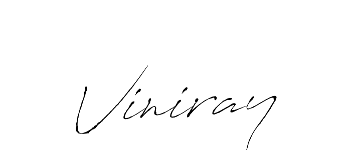 Viniray stylish signature style. Best Handwritten Sign (Antro_Vectra) for my name. Handwritten Signature Collection Ideas for my name Viniray. Viniray signature style 6 images and pictures png