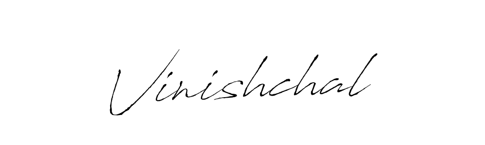 Make a beautiful signature design for name Vinishchal. With this signature (Antro_Vectra) style, you can create a handwritten signature for free. Vinishchal signature style 6 images and pictures png