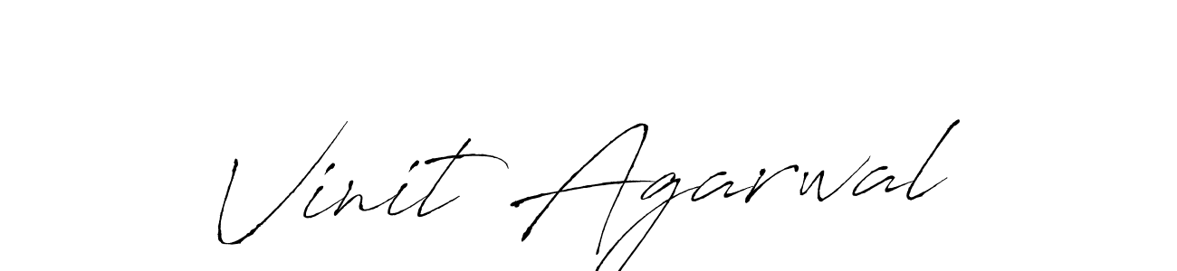 Design your own signature with our free online signature maker. With this signature software, you can create a handwritten (Antro_Vectra) signature for name Vinit Agarwal. Vinit Agarwal signature style 6 images and pictures png