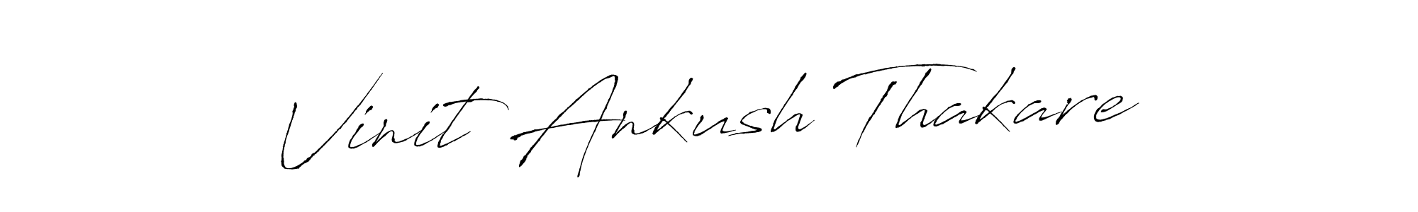 This is the best signature style for the Vinit Ankush Thakare name. Also you like these signature font (Antro_Vectra). Mix name signature. Vinit Ankush Thakare signature style 6 images and pictures png