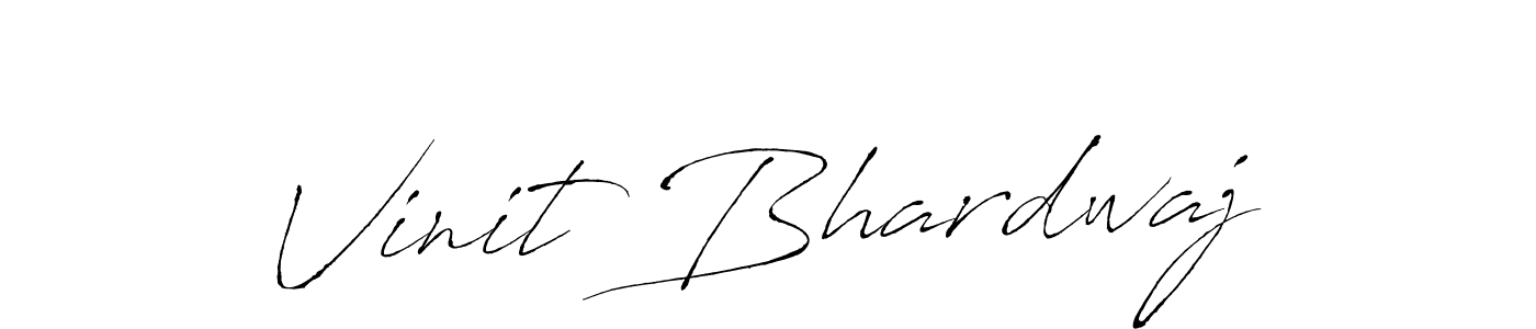 Antro_Vectra is a professional signature style that is perfect for those who want to add a touch of class to their signature. It is also a great choice for those who want to make their signature more unique. Get Vinit Bhardwaj name to fancy signature for free. Vinit Bhardwaj signature style 6 images and pictures png