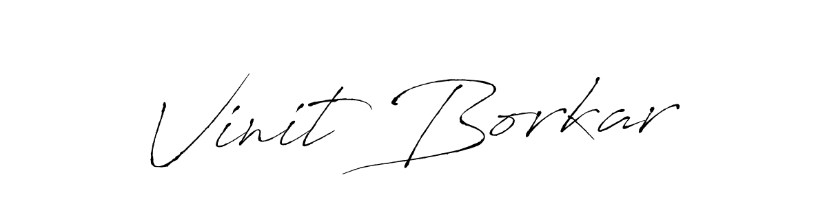 How to make Vinit Borkar signature? Antro_Vectra is a professional autograph style. Create handwritten signature for Vinit Borkar name. Vinit Borkar signature style 6 images and pictures png