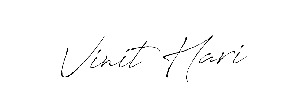 Create a beautiful signature design for name Vinit Hari. With this signature (Antro_Vectra) fonts, you can make a handwritten signature for free. Vinit Hari signature style 6 images and pictures png
