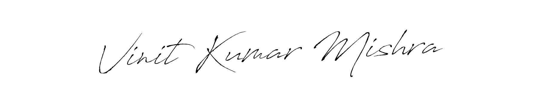 Design your own signature with our free online signature maker. With this signature software, you can create a handwritten (Antro_Vectra) signature for name Vinit Kumar Mishra. Vinit Kumar Mishra signature style 6 images and pictures png