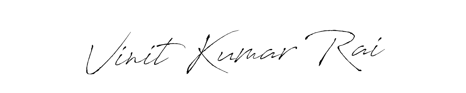 Vinit Kumar Rai stylish signature style. Best Handwritten Sign (Antro_Vectra) for my name. Handwritten Signature Collection Ideas for my name Vinit Kumar Rai. Vinit Kumar Rai signature style 6 images and pictures png
