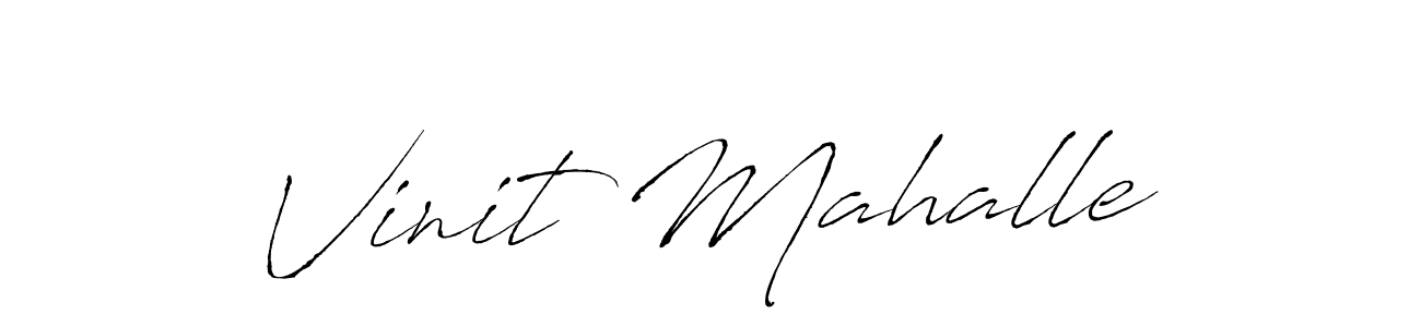 Antro_Vectra is a professional signature style that is perfect for those who want to add a touch of class to their signature. It is also a great choice for those who want to make their signature more unique. Get Vinit Mahalle name to fancy signature for free. Vinit Mahalle signature style 6 images and pictures png