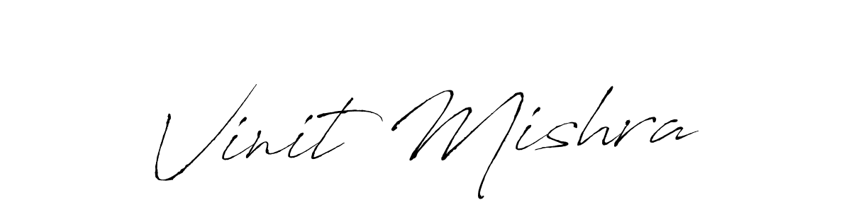 Create a beautiful signature design for name Vinit Mishra. With this signature (Antro_Vectra) fonts, you can make a handwritten signature for free. Vinit Mishra signature style 6 images and pictures png