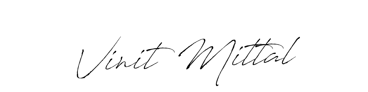 Create a beautiful signature design for name Vinit Mittal. With this signature (Antro_Vectra) fonts, you can make a handwritten signature for free. Vinit Mittal signature style 6 images and pictures png