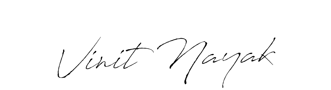 Also You can easily find your signature by using the search form. We will create Vinit Nayak name handwritten signature images for you free of cost using Antro_Vectra sign style. Vinit Nayak signature style 6 images and pictures png