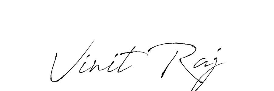 Design your own signature with our free online signature maker. With this signature software, you can create a handwritten (Antro_Vectra) signature for name Vinit Raj. Vinit Raj signature style 6 images and pictures png